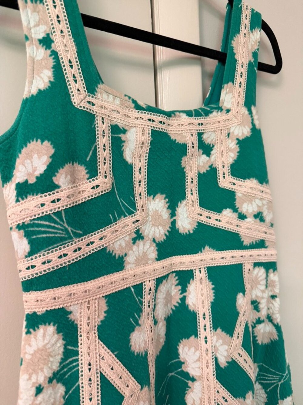 Anthropologie Maeve Emma Green Floral Dress - Picture 5 of 5